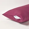 HOMESCAPES Kopfkissenbezug Fadendichte 200 Bordeaux, 40 x Produktbild-Vorschau 3
