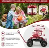 Fotel na kółkach, mobilny wózek warsztatowy z regulowanym Podgląd zdjęcia produktu 2