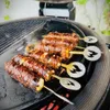 Sada 6 extra dlouhých špízů na hamburgery z leštěné Náhled obrázku produktu 4