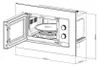 CONTINENTAL EDISON CEMO20EBM2: Microondas integrable de 20 Vista previa de la imagen del producto 4