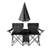 FCH Doppel Campingstuhl mit Sonnenschirm & isolierter Produktbild-Vorschau 4