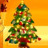 Árbol de Navidad de fieltro con guirnalda de luces LED y 32 Vista previa de la imagen del producto 11