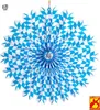 Dekofächer Bayern Weiss-Blau 70cm Produktbild-Vorschau 1