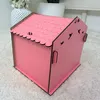 Jungengel Vogelhaus Nistkasten rosa Stecksystem Holz für Produktbild-Vorschau 6