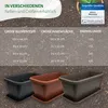 Rechteckiger Pflanztrog terra 50x25 cm, Höhe 22 cm, ca. 16 Produktbild-Vorschau 7