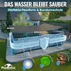 Solarplane Pool rechteckig 600 x 400 cm Schwarz – Produktbild-Vorschau 4