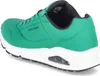 Side view of a green Skechers sneaker with a white sole. Produktbild-Vorschau