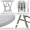 tectake® Stehtisch Pascal rund standfest mit Produktbild-Vorschau 5