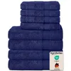 Komfortec 8er Handtuch Set aus 100% Baumwolle, 4 Badetücher Produktbild-Vorschau 1