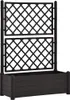 vidaXL květináč s mříží 100x43x142 cm PP antracitový Náhled obrázku produktu 1