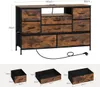 WOLTU Kommode mit 8 Schubladen, mit Led-Licht, 1 USB-Port, Produktbild-Vorschau 3