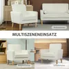 Fauteuil de salon Fauteuil rembourré capitonné avec Voir les images du produit 8