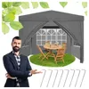 GOTEL Zahradní party stan / altán 3 × 3 m se 4 bočními Náhled obrázku produktu 13