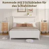 INONEFT, set di 2 comodini, stretto con 3 cassetti, Anteprima dell’immagine prodotto 6