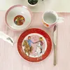 Kindergeschirr Bibi & Tina rot 3teilig Porzellan Produktbild-Vorschau 2