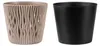 Bloempot met inzet SANDY Round 190, 158x138 mm, mocca Productafbeelding-voorbeeld 13