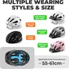 ROCKBROS Fahrradhelm mit Visier Integrierter Radhelm Produktbild-Vorschau 2