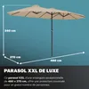 KINGSLEEVE® Ombrellone UV 80+ XXL 460x270 cm Idrorepellente Anteprima dell’immagine prodotto 11