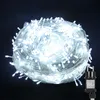 A coiled string of white LED lights with a black power adapter. Náhled obrázku produktu