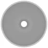 vidaXL Lavabo de luxe Rond Mat Gris clair 32,5x14 cm Voir les images du produit 7