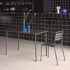 sweeek - Gartentisch aus Stahl für 4 Personen - Anthrazit Produktbild-Vorschau 4