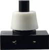 Einbau Druckschalter für Lampen 250V 2A Schwarz - Weiß Produktbild-Vorschau 1