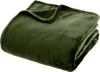 Flanellplaid khakigrün 180x230cm  - Atmosphera créateur Produktbild-Vorschau 1