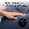 Lumaland Sitzsack 185l dunkelblau Comfort Feincord Produktbild-Vorschau 5