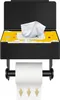 Toilettenpapierhalter mit Feuchttücherbox und Ablage Produktbild-Vorschau 1