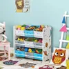 Songmics Kinderzimmerregal mit 9 Aufbewahrungsboxen Weltall Produktbild-Vorschau 4