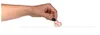 A hand is holding a small heart-shaped object with the letters 'I' and 'U' on it. Produktbild-Vorschau