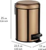 Wenko Kosmetikeimer Leman, 3 l, Edelstahl kupferfarben, Produktbild-Vorschau 4