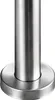 A close-up shot of the base of a stainless steel handrail. Produktbild-Vorschau