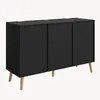 Sideboard 'Nand' mit 3 Türen 120 x 40 x 76 cm Schwarz Produktbild-Vorschau 10