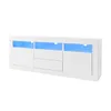 Hochglanz-TV-Schrank mit LED-Beleuchtung, 3 offenen Produktbild-Vorschau 14