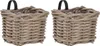 KRINES HOME Set / 2 Balkonkorb Grau Balkon Geländer Produktbild-Vorschau 1