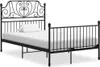 The Living Store Struttura letto in metallo nero 120x200 cm Anteprima dell’immagine prodotto 2