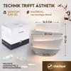 charlique® Wandleuchte innen, weiss, Design Wandlampe Wave Produktbild-Vorschau 7