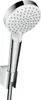 A hand shower head and its wall mount are shown against a white background. Anteprima dell’immagine prodotto