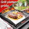 Faziango Grillplatte Edelstahl 40×30 cm, massive 4 mm Produktbild-Vorschau 2