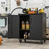 Schwerlast Metallschrank 75x42x88cm mit Rollen und Schloss Produktbild-Vorschau 5