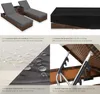 2 chaises longues en rotin avec structure en aluminium et Voir les images du produit 5
