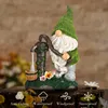 21 cm Gartendeko für draußen, lustiger Gartenzwerg, Produktbild-Vorschau 3