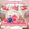 COSTWAY 14 teilige Kindersofa in Kronenform, modulares Produktbild-Vorschau 6