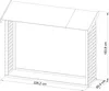 Kaminholzunterstand Karibu 226,2 x 60,4 x 183,8 cm natur Produktbild-Vorschau 3
