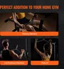 Collage of images showing different gym equipment attachments being used for exercises. Podgląd zdjęcia produktu