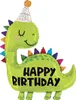 Folieballon: Verjaardag Dino Birthday mit 71x92cm Produktbild-Vorschau 2