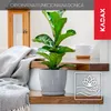 Doniczka KADAX "Turi", doniczka ze spodkiem, 14 cm, szara Podgląd zdjęcia produktu 6