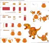 URSUS T-Rex, Papierový lampáš, Oranžová, Jednofarebné Náhľad obrázku produktu 7