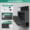 Avalo Briefkasten Edelstahl Anthrazit mit Zeitungsfach und Produktbild-Vorschau 6